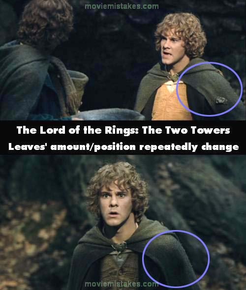 The Lord of the Rings: The Two Towers movie mistake picture 18