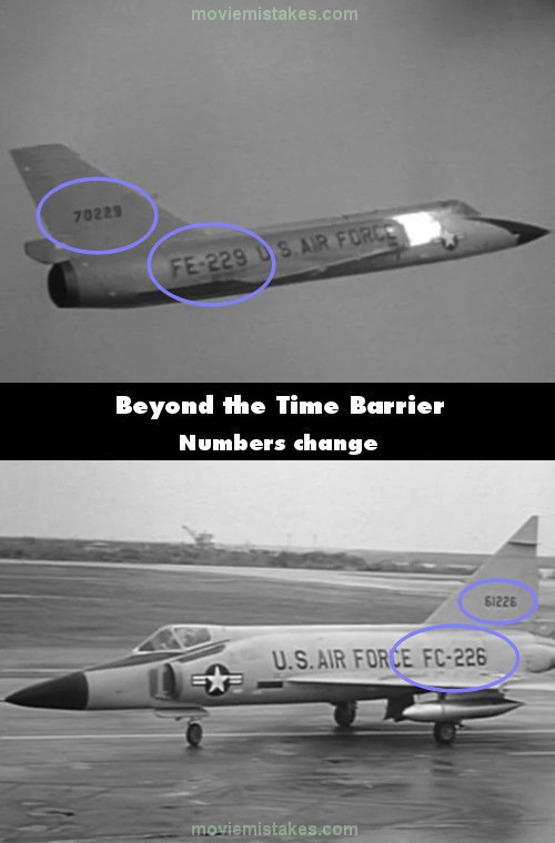 Beyond the Time Barrier mistake picture