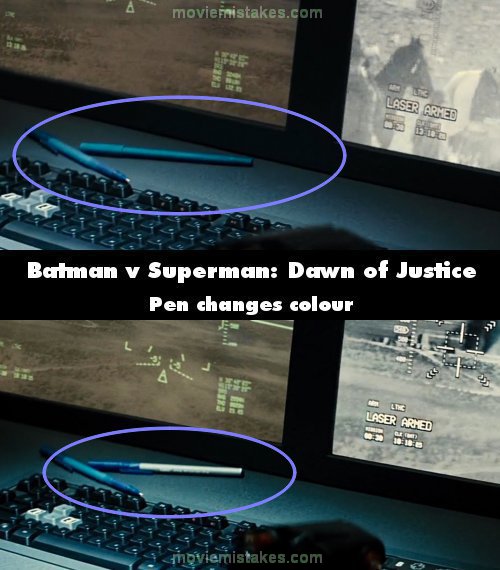 Batman v Superman: Dawn of Justice mistake picture