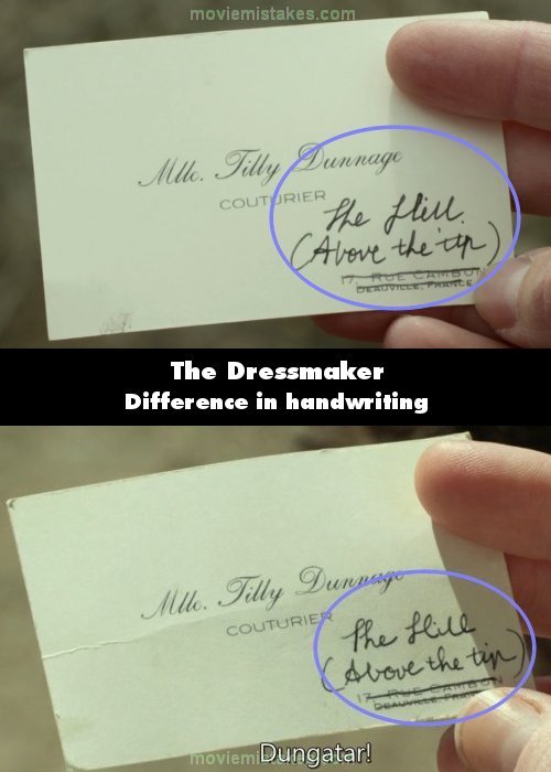 The Dressmaker mistake picture