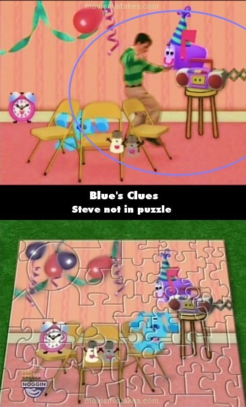 Blue's Clues mistake picture