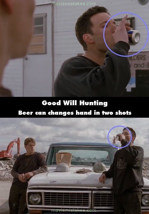 Good Will Hunting mistake picture
