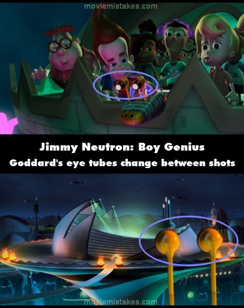 Jimmy Neutron: Boy Genius mistake picture