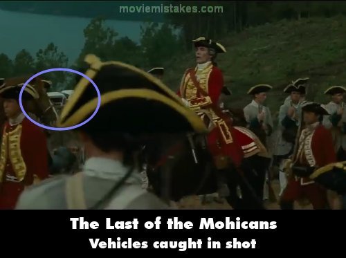 The Last of the Mohicans mistake picture