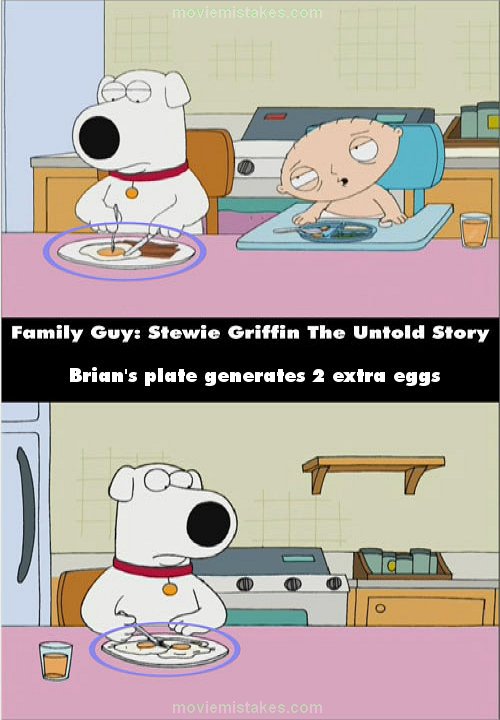 Family Guy: Stewie Griffin The Untold Story mistake picture