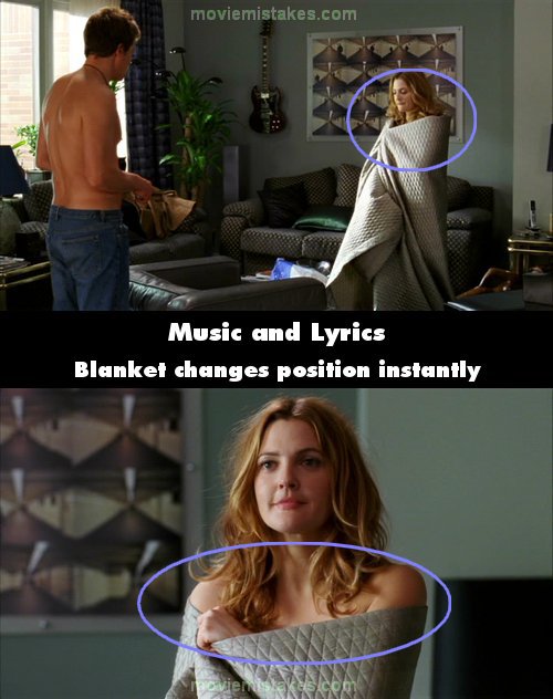 Music and Lyrics mistake picture