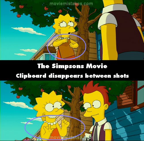 The Simpsons Movie (2007) movie mistake picture (ID 139212)