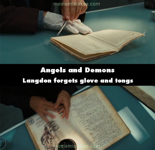 Angels & Demons mistake picture