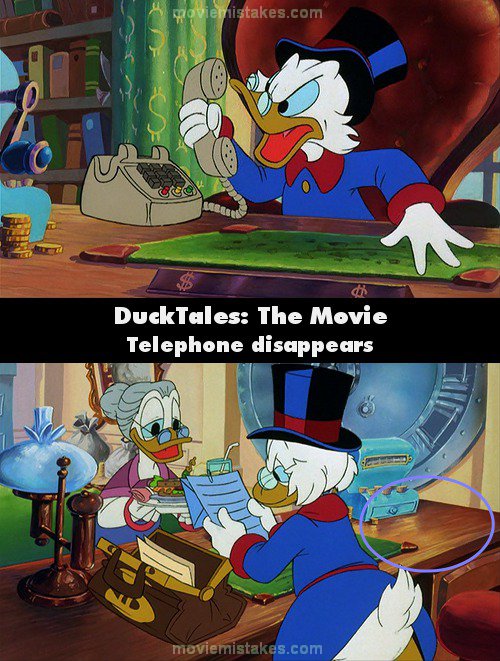 DuckTales: The Movie - Treasure of the Lost Lamp mistake picture