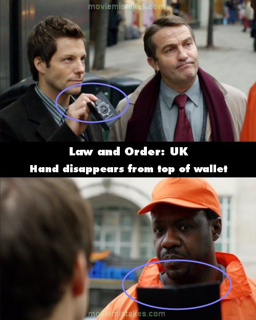 Law & Order: UK mistake picture