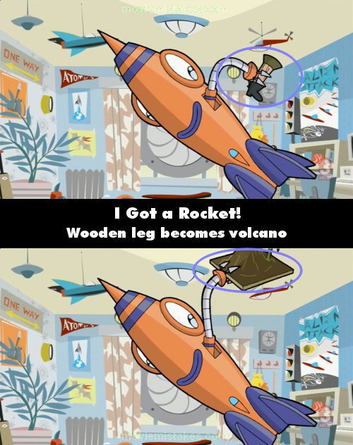 I Got a Rocket! mistake picture
