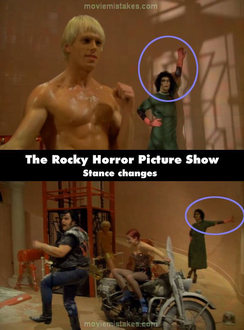 The Rocky Horror Picture Show (1975) movie mistake picture (ID 28267)