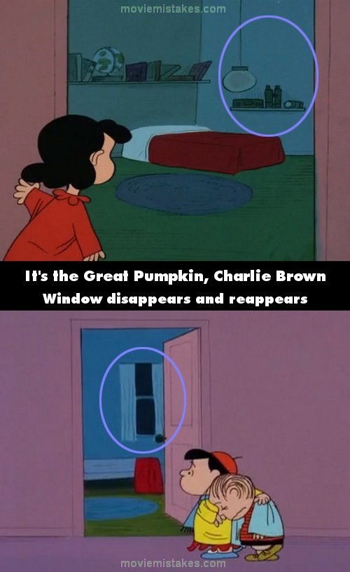 It's the Great Pumpkin, Charlie Brown mistake picture