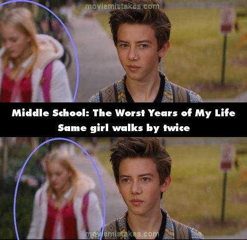 Middle School: The Worst Years of My Life mistake picture