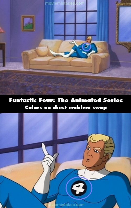 Fantastic Four: The Animated Series (1994) TV mistake picture (ID 319930)