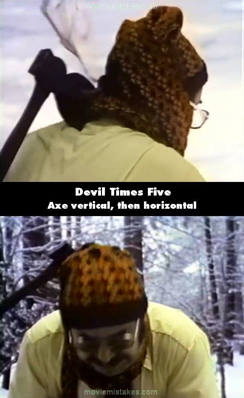 Devil Times Five mistake picture