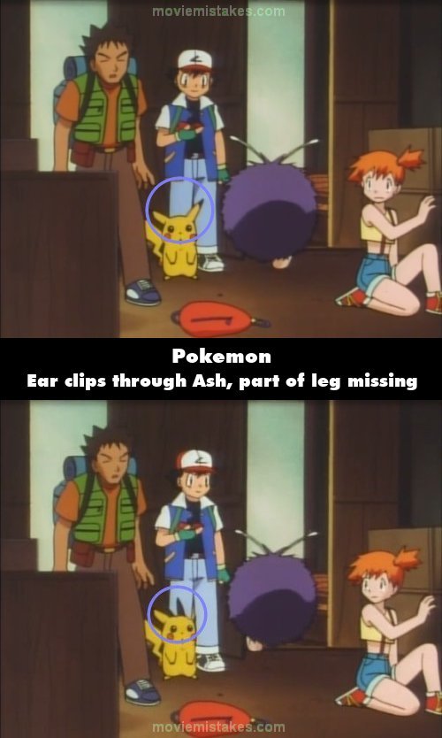 Pokemon (1998) TV mistake picture (ID 339018)