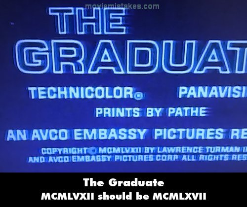 The Graduate mistake picture