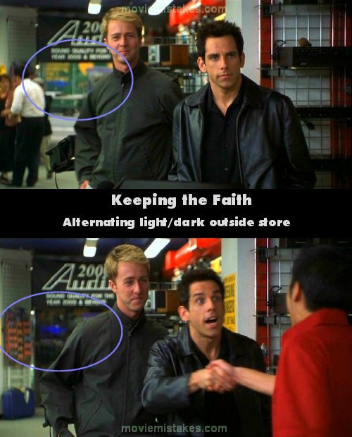 Keeping the Faith mistake picture