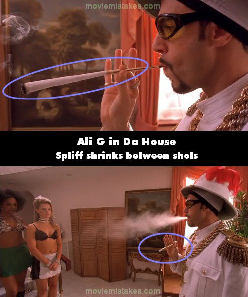 Ali G in Da House (2002) movie mistakes, goofs and bloopers