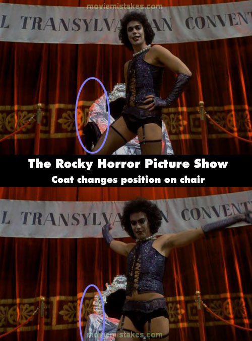 The Rocky Horror Picture Show (1975) movie mistake picture (ID 65452)