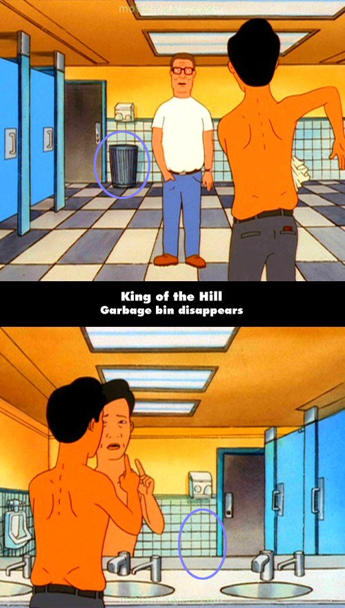King of the Hill (1997) TV mistake picture (ID 68502)