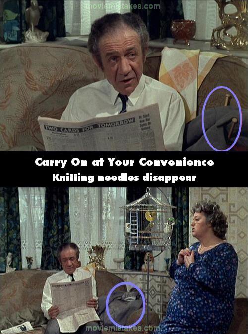 Carry On at Your Convenience mistake picture