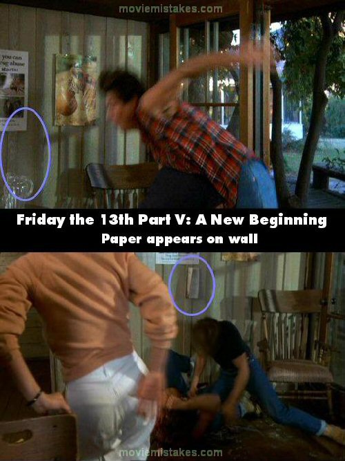 Friday the 13th Part V: A New Beginning (1985) movie mistake picture