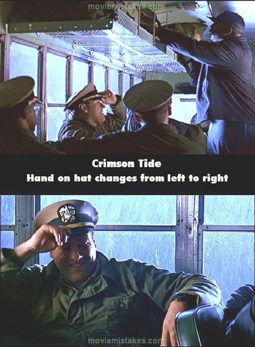 Crimson Tide (1995) movie mistakes, goofs and bloopers