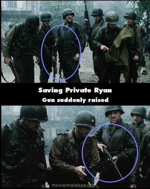 Saving Private Ryan (1998) movie mistake picture (ID 96331)