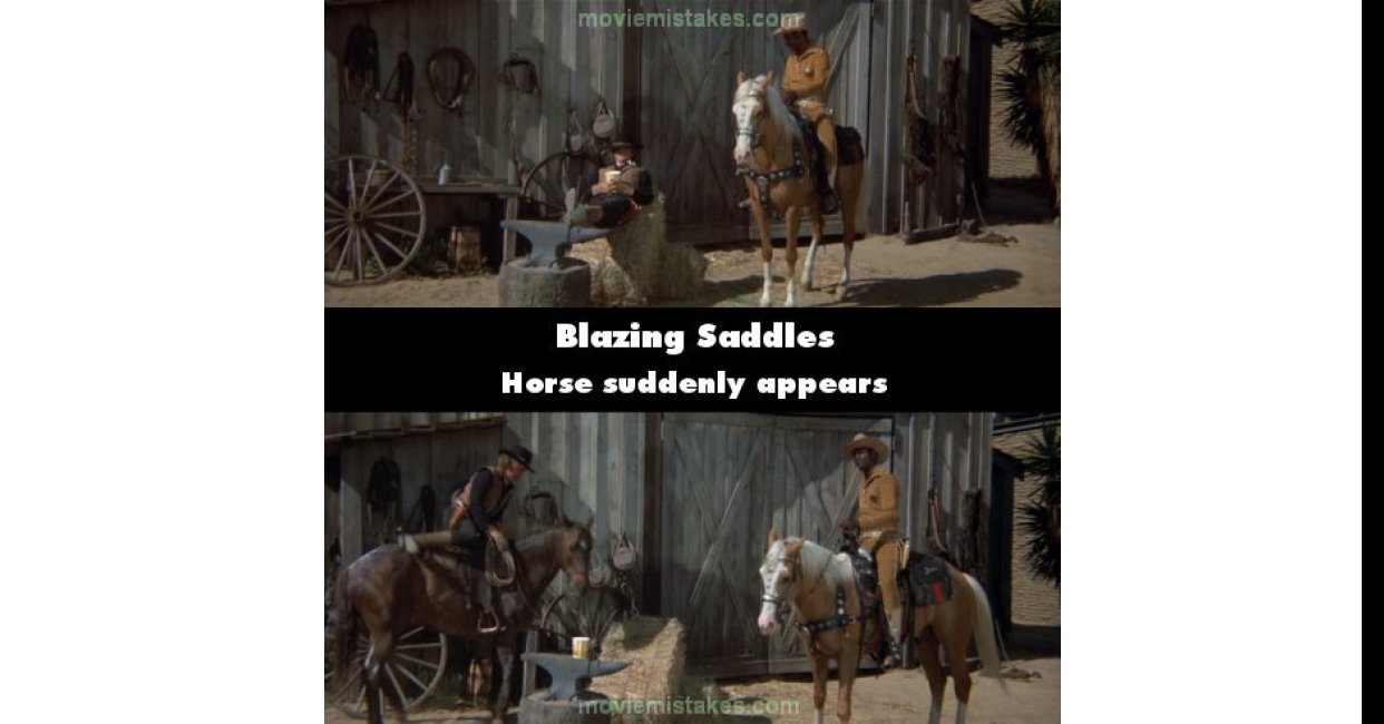 Blazing Saddles (1974) movie mistake picture (ID 14621)
