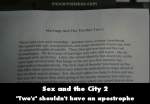Sex and the City 2 mistake picture