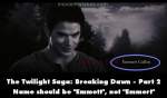 The Twilight Saga: Breaking Dawn - Part 2 mistake picture