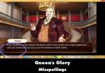 Queen's Glory mistake picture
