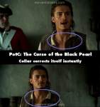 Pirates of the Caribbean: The Curse of the Black Pearl mistake picture