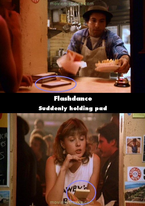 Flashdance mistake picture