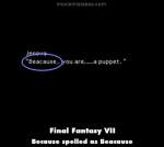Final Fantasy VII mistake picture