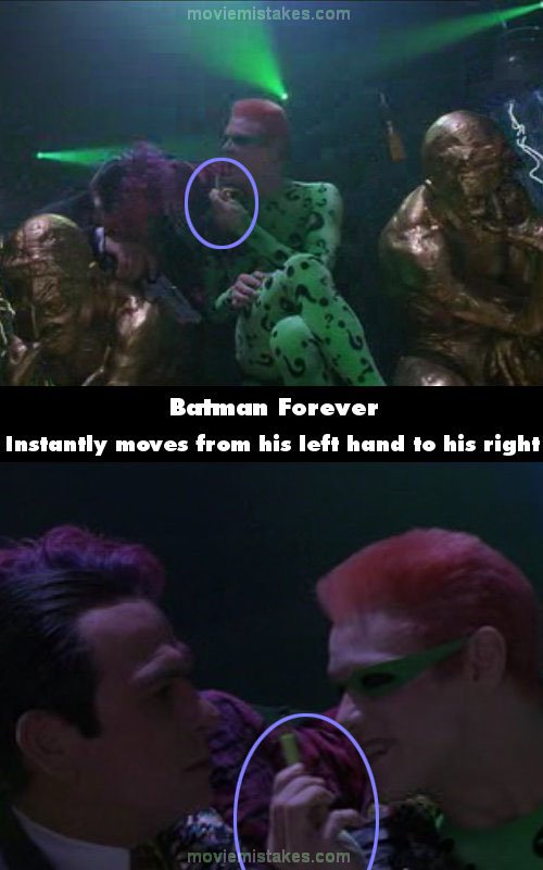 Batman Forever mistake picture