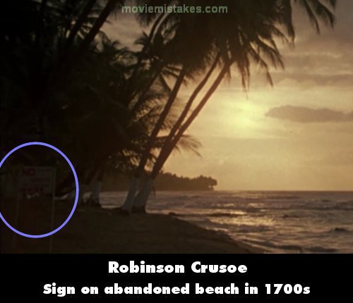Robinson Crusoe mistake picture