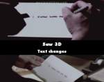 Saw 3D mistake picture