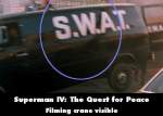 Superman IV: The Quest for Peace mistake picture