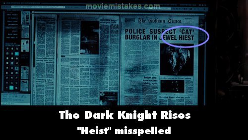 The Dark Knight Rises mistake picture