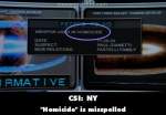 CSI: NY mistake picture