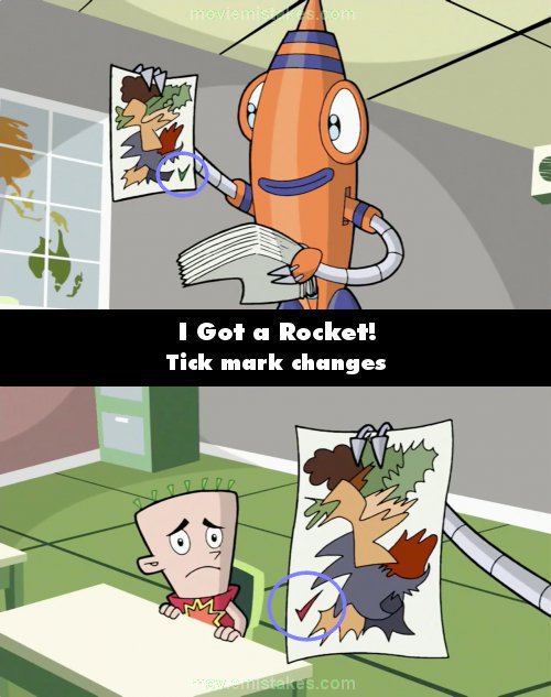 I Got a Rocket! mistake picture