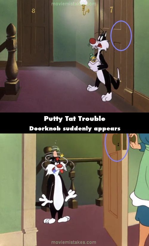 Putty Tat Trouble mistake picture