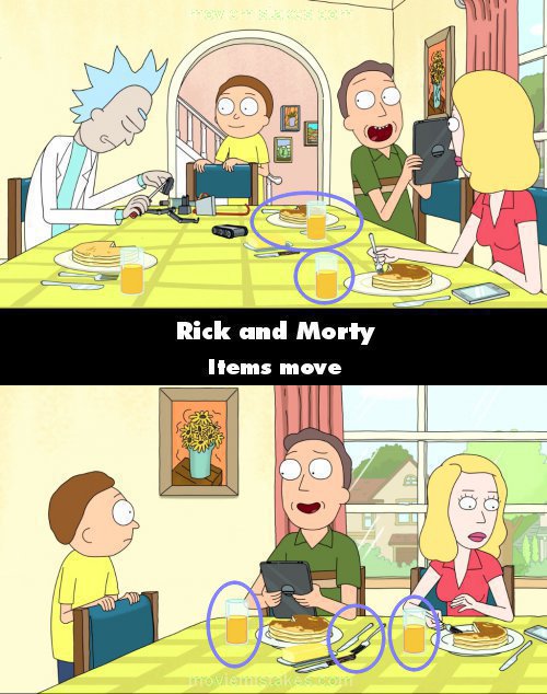 Rick and Morty mistake picture