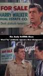 The Andy Griffith Show mistake picture