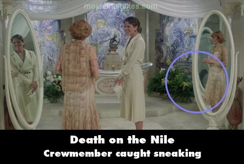 Death on the Nile mistake picture
