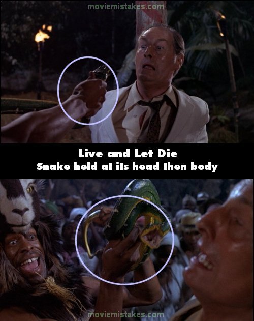 Live and Let Die mistake picture