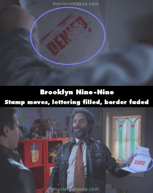 Brooklyn Nine-Nine mistake picture